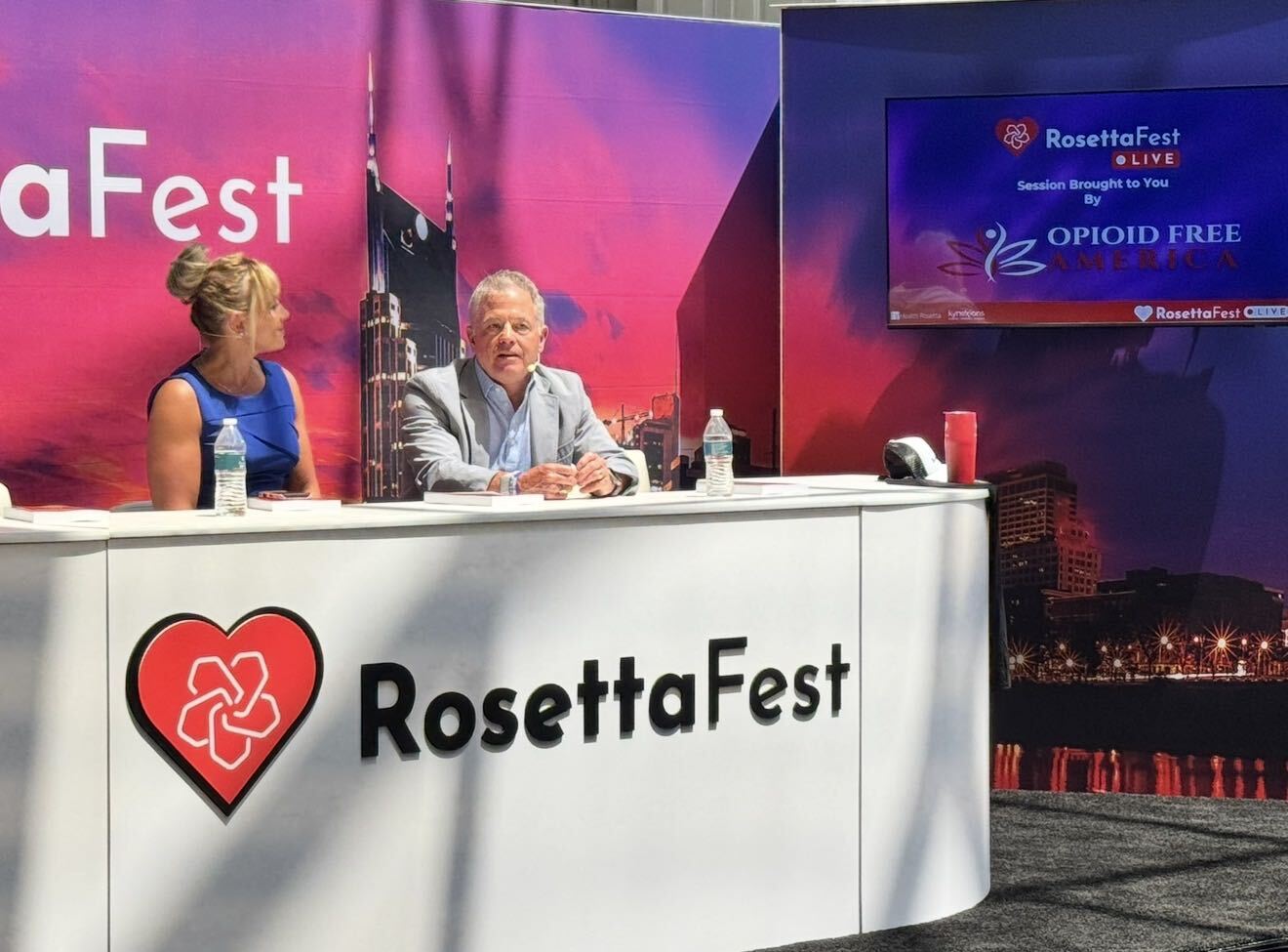 RosettaFest Live! Studio broadcast desk